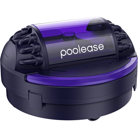 Poolease Cordless Robotic Automatic Pool Cleaner, Dual 45W Motors, Self-Parking, for In-Ground & Above Ground Pools