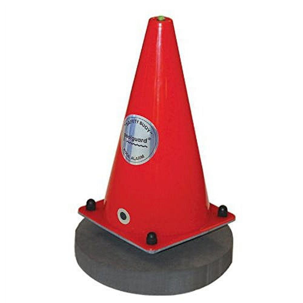 Red Cone-Shaped Floating Pool Safety Alarm with Remote Control