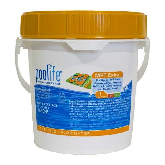 Poolife MPT Extra 3" All In One Chlorine Tablets Pool Chemical, 4 lb
