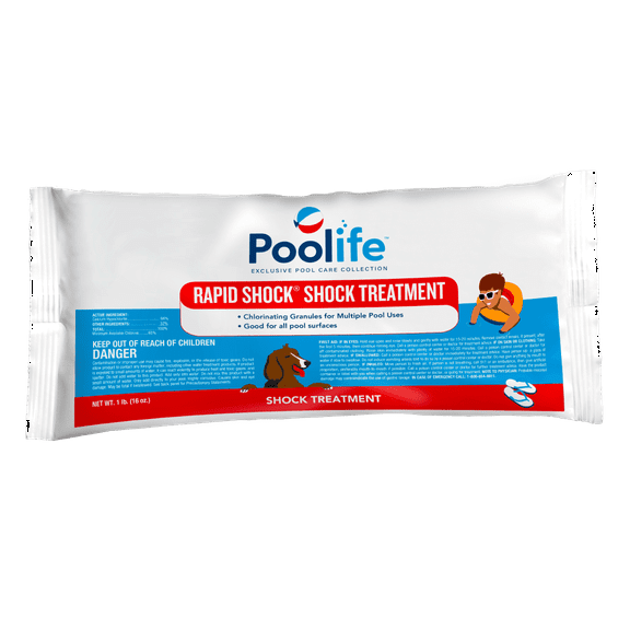 Poolife Rapid Shock Fast Acting Pool Chemicals, 1 lbs