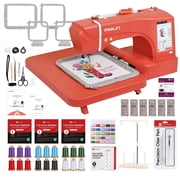 Poolin EOC06RE Embroidery Machine 7.9x11 Large Area, 7 Touch Screen, Upgrade Wifi Connectivity with more embroidery Kit