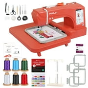Poolin EOC06RE Embroidery Machine, 7.9” x 11” Large Embroidery Area, 7” Touchscreen, WiFi Design Transfer, Beginner Friendly Home Embroidery Machine