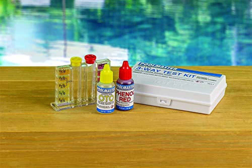 Poolmaster 22240 3Way Swimming Pool or Spa Water Test Kit with Case, Small, Multi