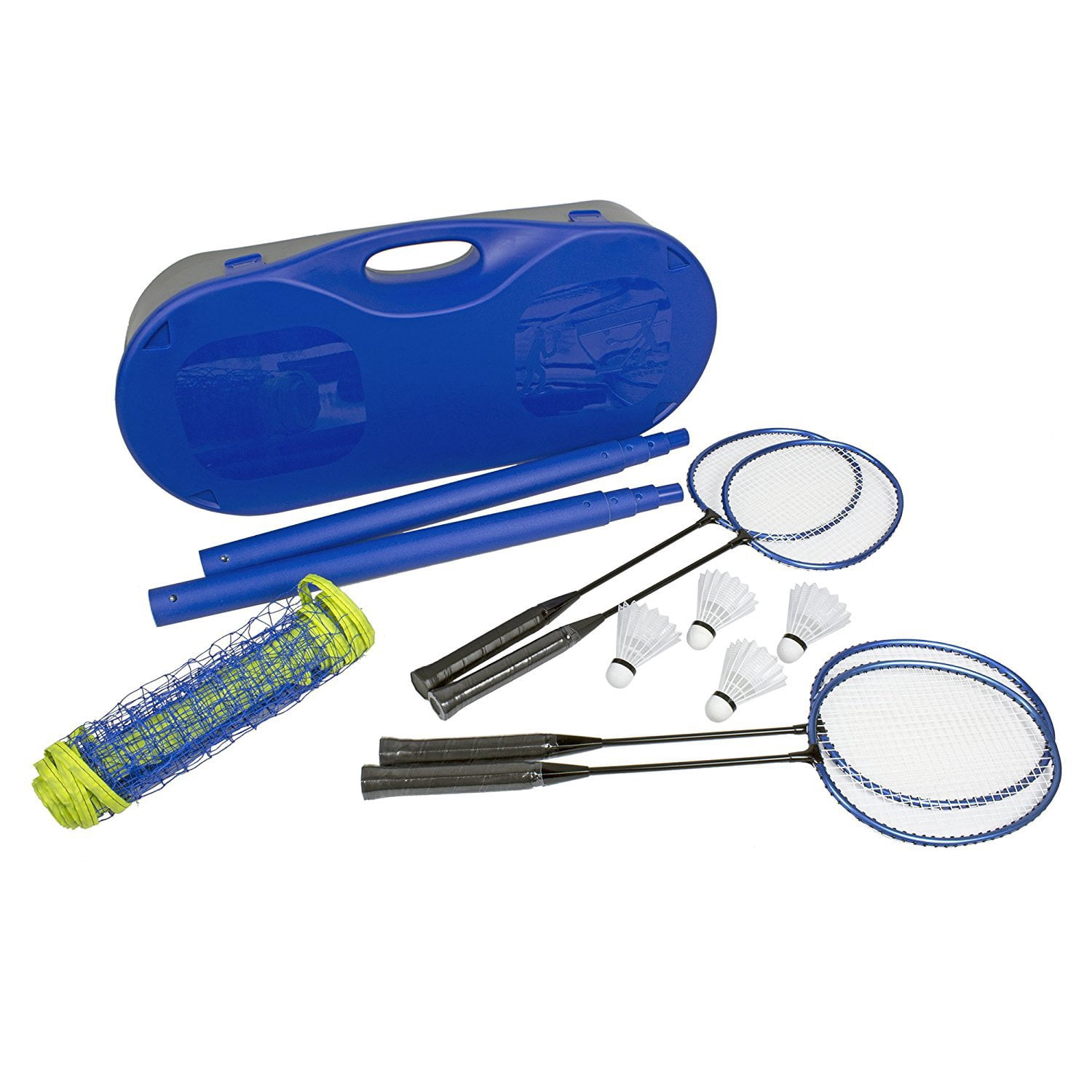 Poolmaster Badminton Pop Up Backyard Fun Game Complete Set for Kids 8 and Older