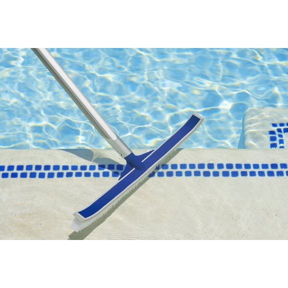 Poolmaster Classic Collection 18-Inch Vinyl Liner Swimming Pool & Spa Cleaning Brush with Bumper