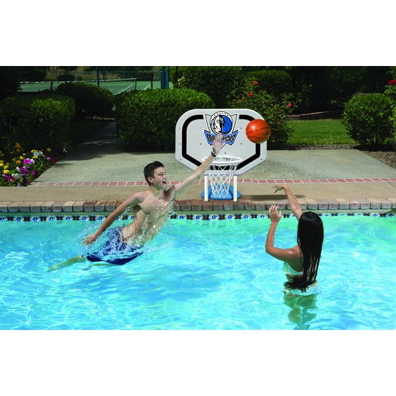 Poolmaster Dallas Mavericks NBA Pro Rebounder-Style Poolside Basketball Game