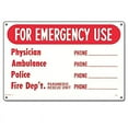thumbnail image 1 of Poolmaster "Emergency" Sign for Residential or Commercial Swimming Pools and Spas, 1 of 1