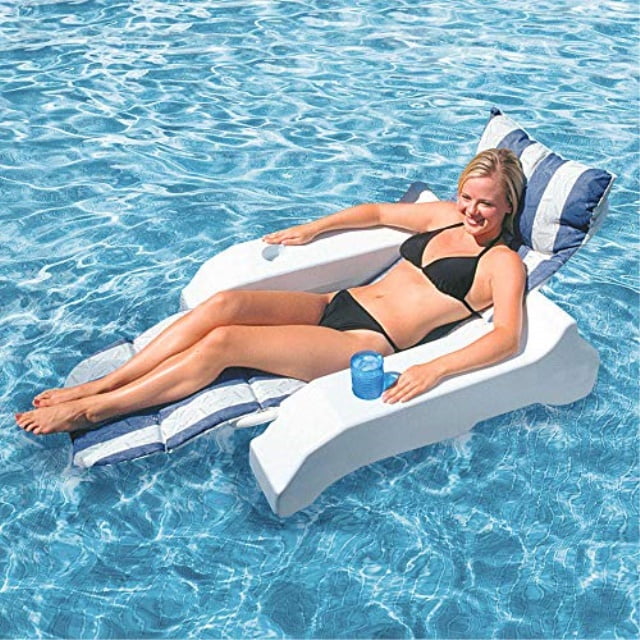 Poolmaster Floating Swimming Pool and Patio Chaise Lounge, Maravilla