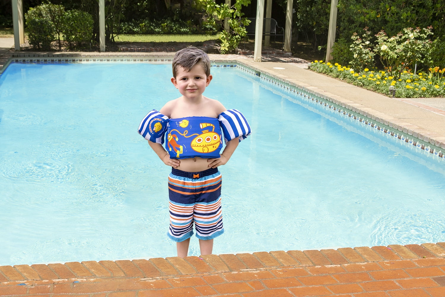 Poolmaster Learn-to-Swim Lil' Splashers Swimming Pool Float Training Aid, Blue