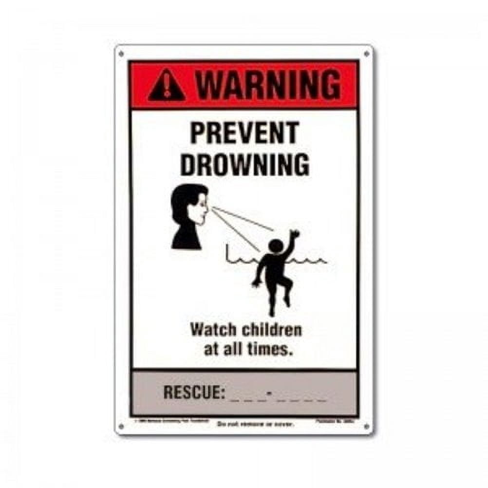 Poolmaster NSPF "Prevent Drowning Sign" for Residential or Commercial Swimming Pools