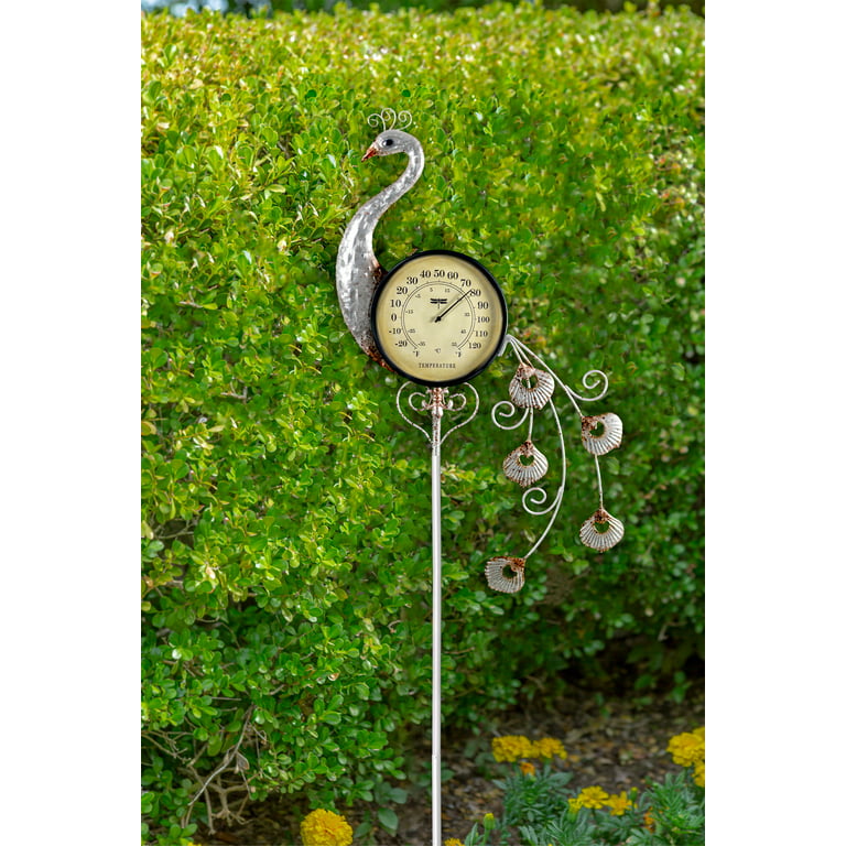 Poolmaster Outdoor Thermometer Garden Stake and Backyard Décor