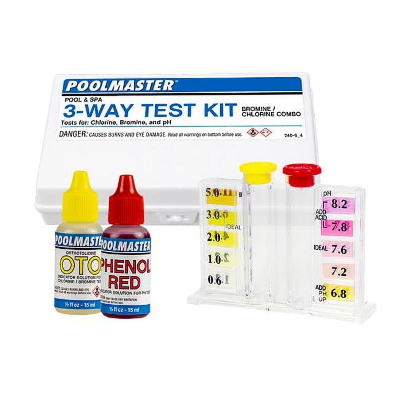 Poolmaster 22340 PS899 Supreme Series 3-Way Pool Test Kit with Case ...