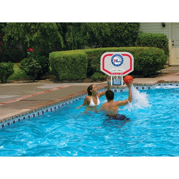 Poolmaster Philadelphia 76Ers NBA Pro Rebounder-Style Poolside Basketball Game