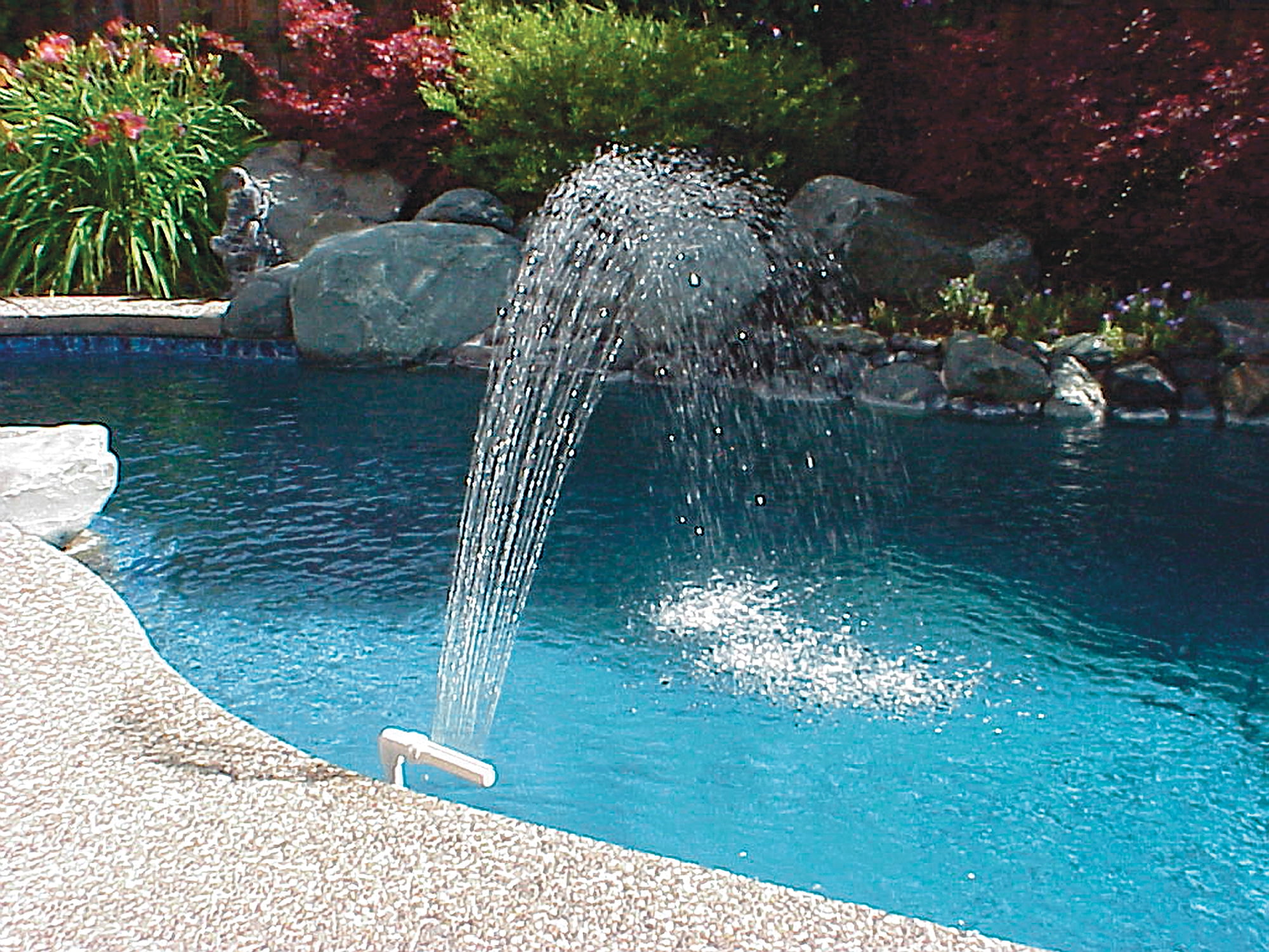 Above ground pool waterfall discount
