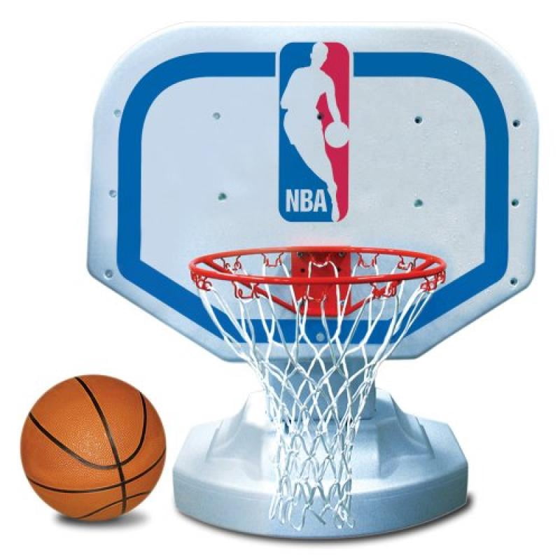 Poolmaster Poolside Competition Style NBA Basketball Hoop and Nylon Basketball