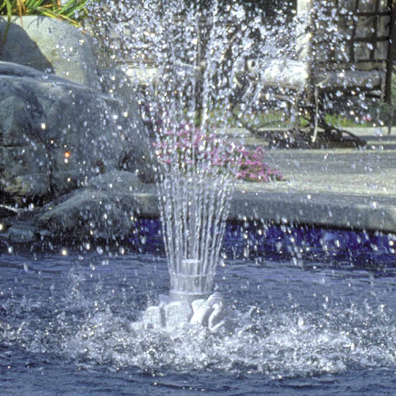 Gray Rock Style Floating Pool Fountain