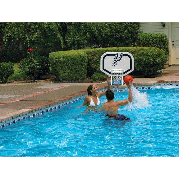 Poolmaster San Antonio Spurs NBA Pro Rebounder-Style Poolside Basketball Game