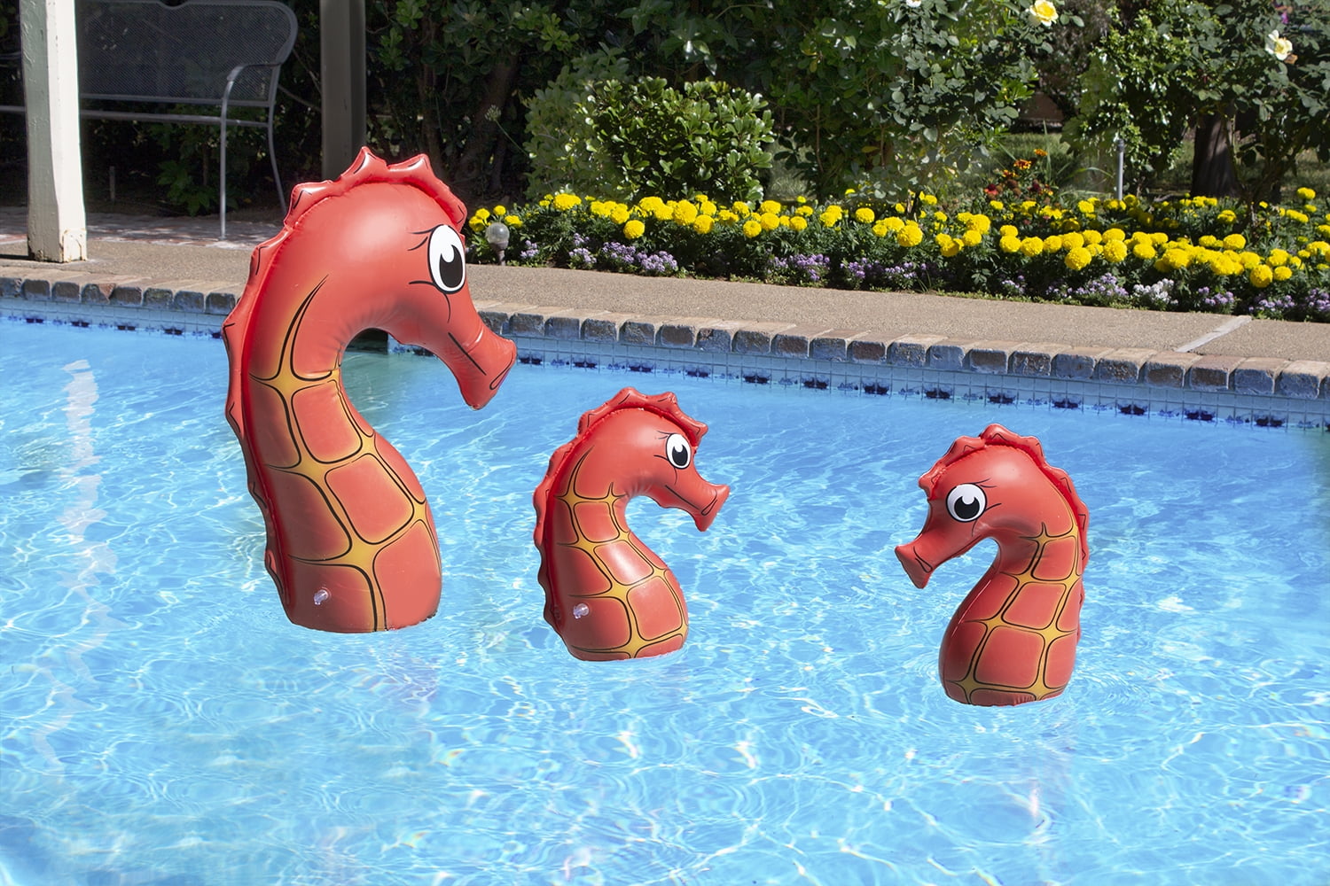Poolmaster Seahorse Family Swimming Pool Décor, 3-Pack