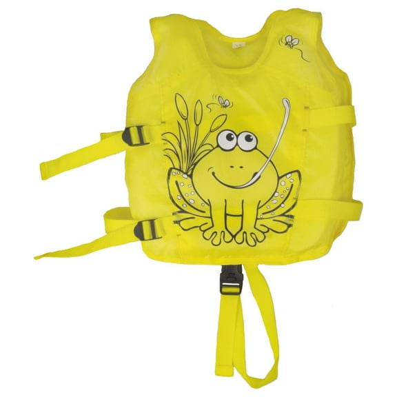 Poolmaster Toddler's Frog Polyester Swim Vest - Yellow/Black - XS