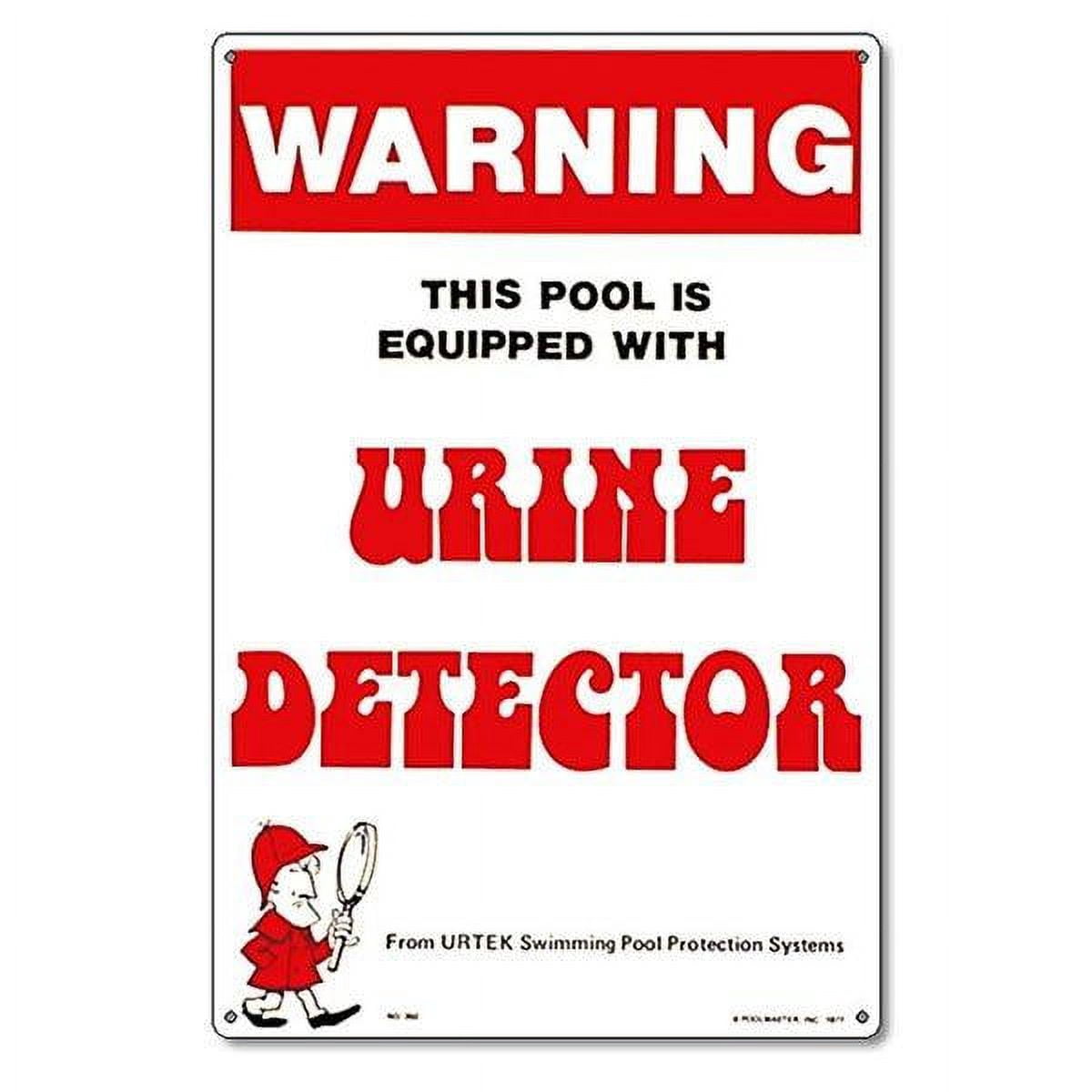 Poolmaster "Urine Detector" Sign for Residential or Commercial Swimming Pools and Spas