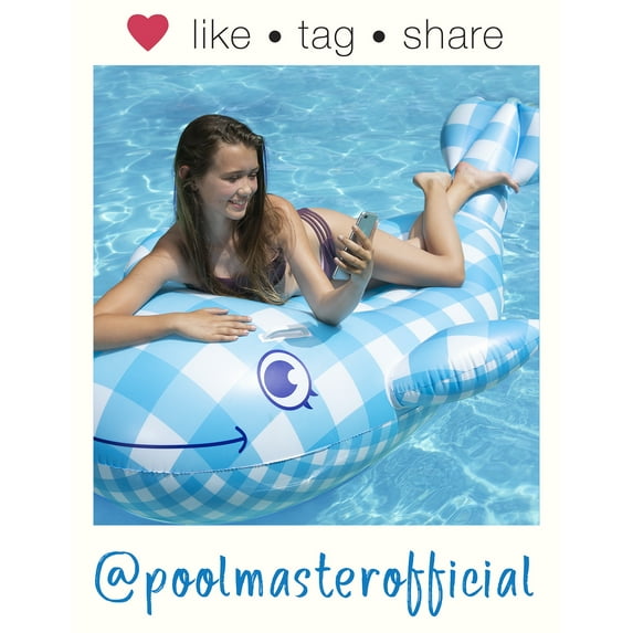 Poolmaster Willy the Whale Swimming Pool Float Rider