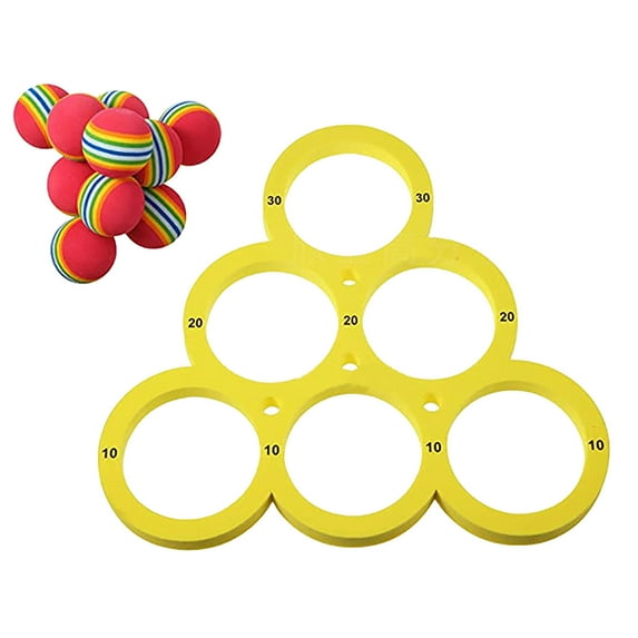 Rainbow Pool Floating Throwing Game Set for Family Water Sports and Outdoor Recreation Activities