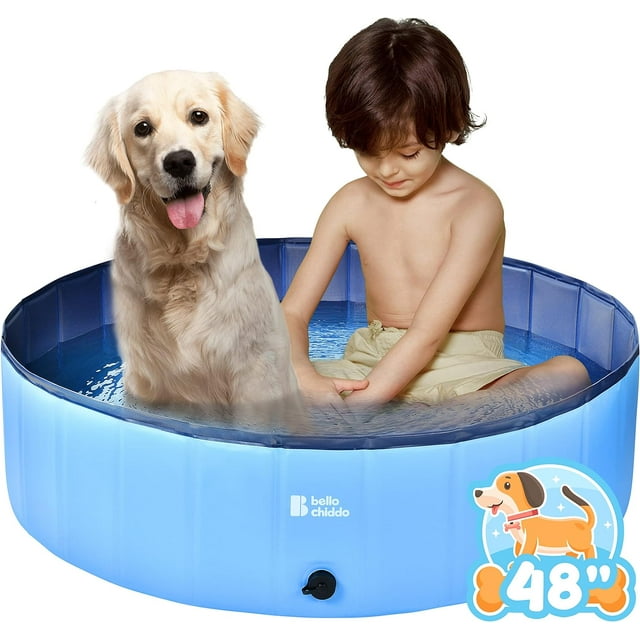 YCFUN Above Ground Pools, Hard Plastic Kiddie Pool for Dogs & Kids, Pet