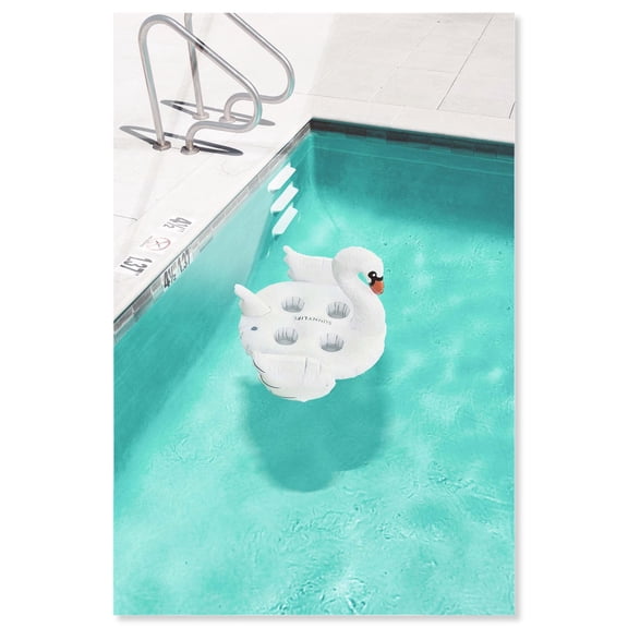 Poolside Acrylic Print Retro Art Prints by Notoriart, Ready to Hang, 10 x 15