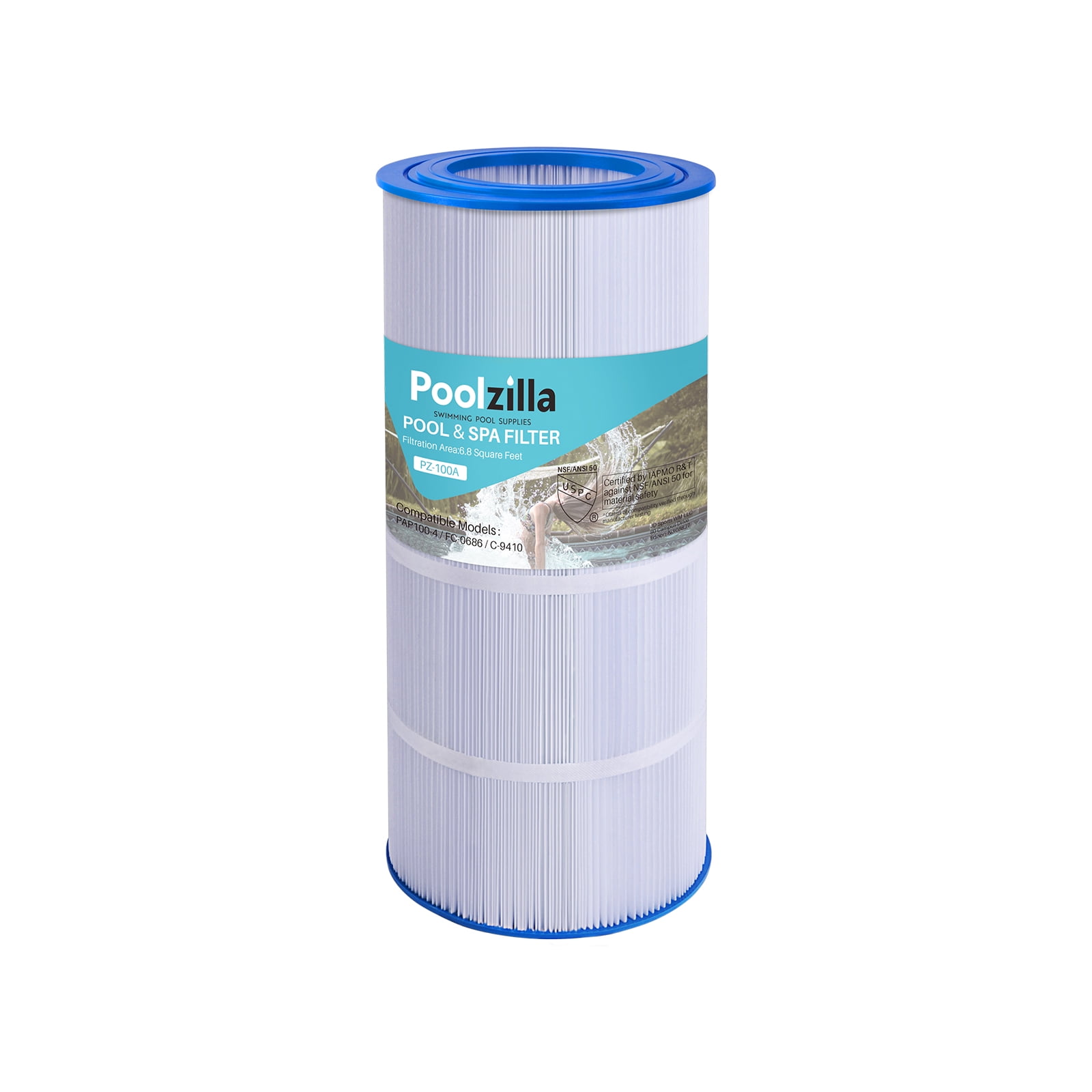 Poolzilla 1 Pack Pool Filter Replacement Cartridge for Pentair CC100