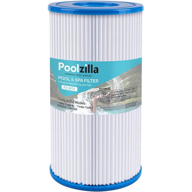 Confezione Da 6 Cartucce Filtro Intex Tipo A/C, Per Pompe Filtro Modelli 29000E, 59900E, 58603E, Per Piscine Easy Set E Sopra Terra