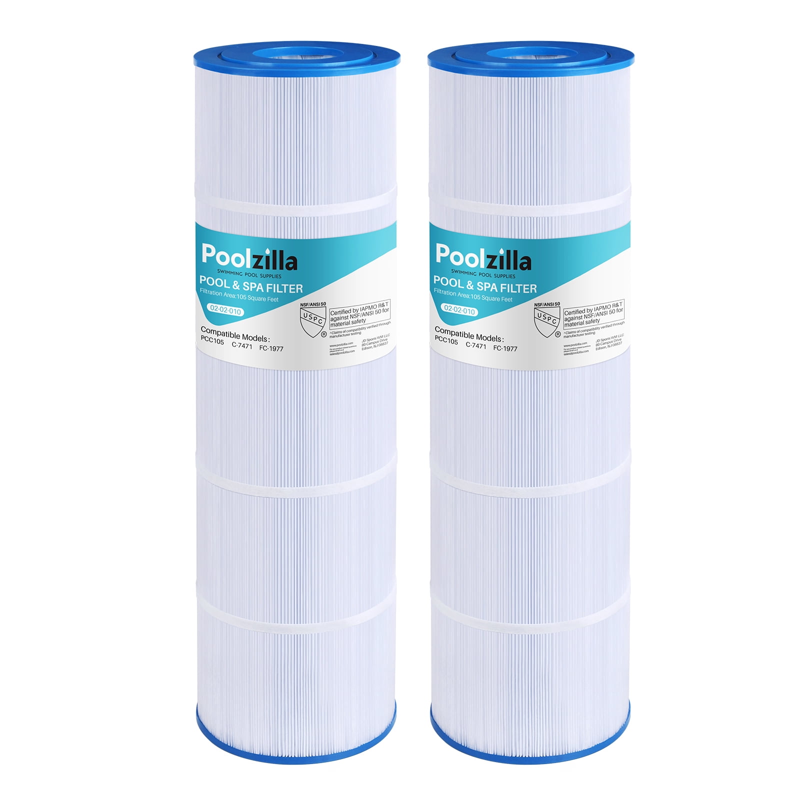 Poolzilla Pool Filter Cartridge Replacement, PCC105 for Pentair CCP420 ...