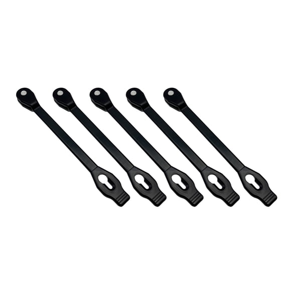 Poolzilla 5 Pack 10" Rubber Bungee Strap Tie for Anchor Hookless with Saw Bolt