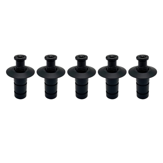 Poolzilla 5 Pack Matte Black Pool Cover Anchors for Concrete and Pavers, Made Of High Quality Brass