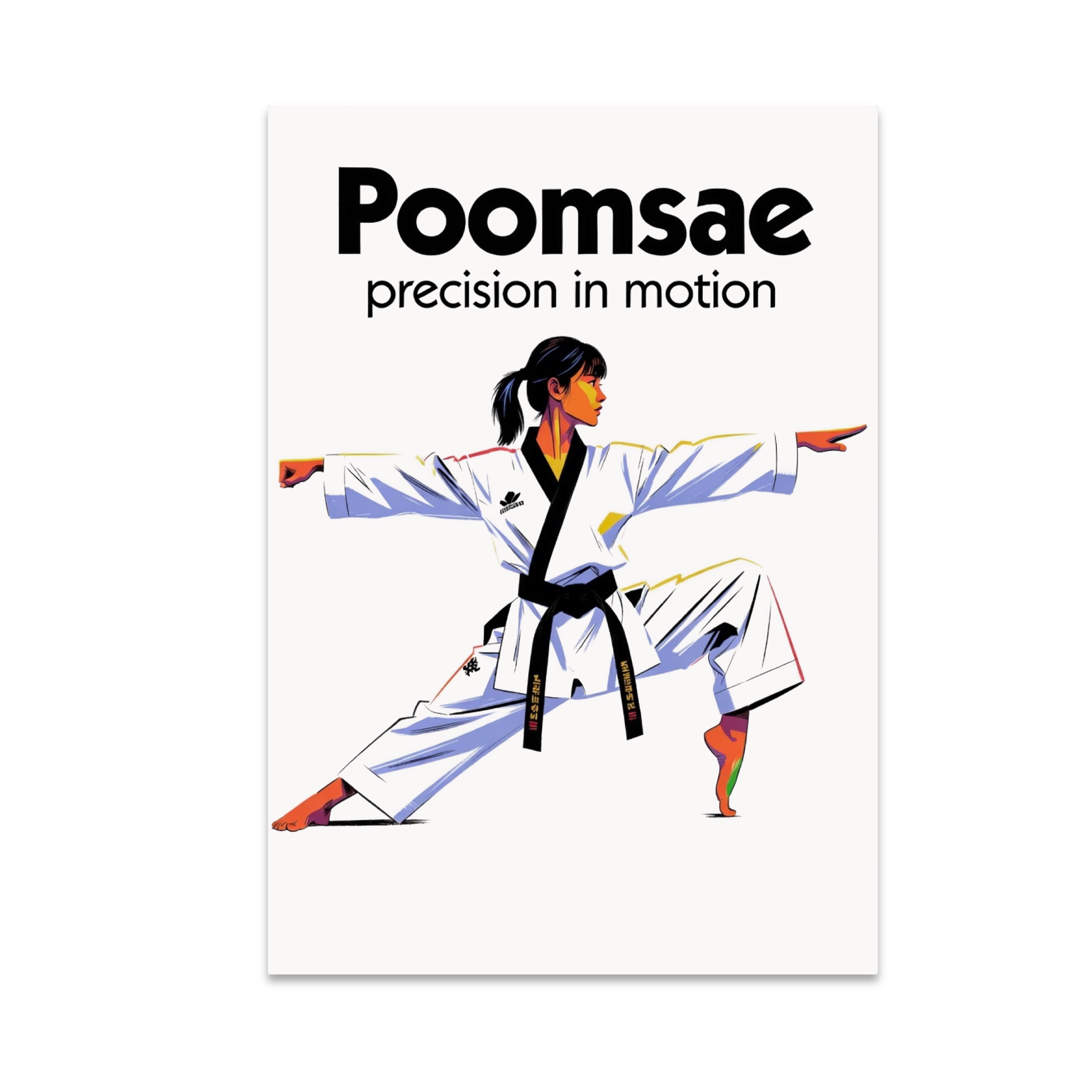 Poomsae Precision in Motion - Martial Arts Enthusiast - 13x19 Poster ...