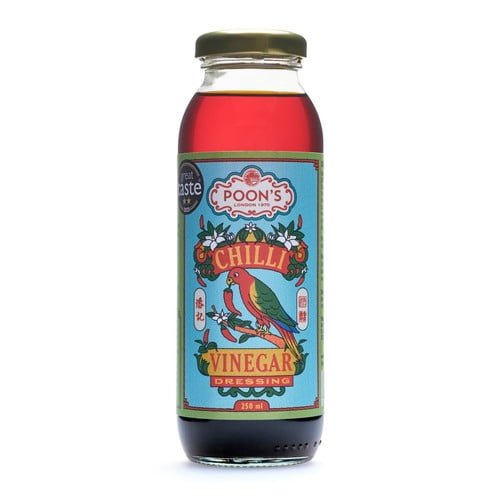Poon's London Chilli Vinegar Dressing 250ml, British Import (Pack of 2)