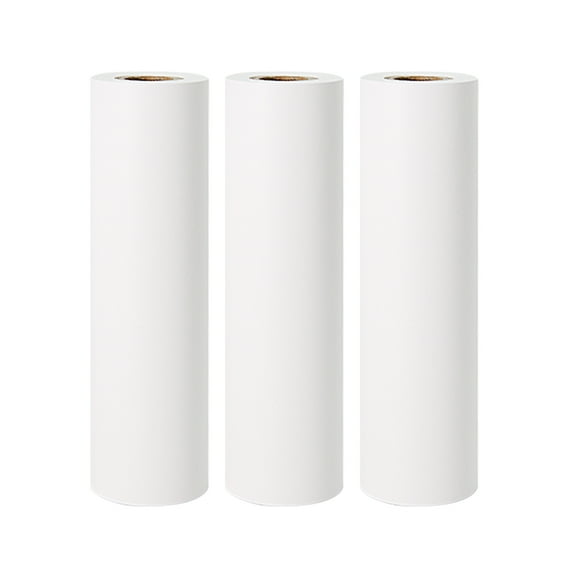Poooli 110 * 30mm White Non-adhesive Thermal Paper Roll BPA-Free Long-Lasting 10-Years Paper for Poooli L3 Portable Thermal Printer, 3 Rolls