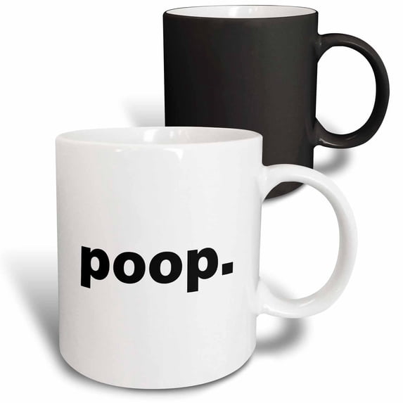3drose, Poop, 11oz Magic Transforming Mug