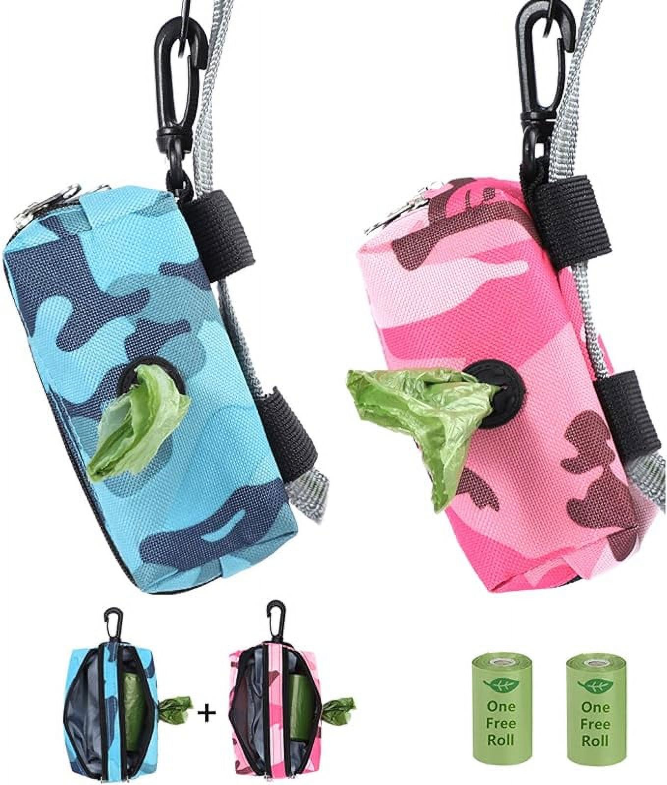 Poop Bag Holder 2 Pack Dog Poop Bag Dispenser for Leash Dog Waste