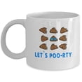 thumbnail image 1 of Poop Emoji 11 oz Coffee Mug - Emoji Party Return Gifts White Ceramic, 1 of 4