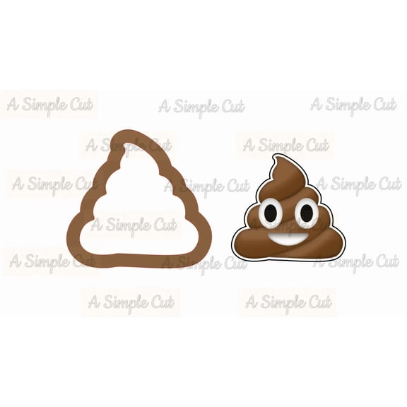 Poop Emoji Cookie Cutter