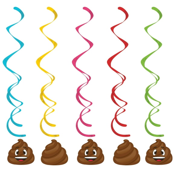 Poop Emoji Dizzy Danglers, 5 pk