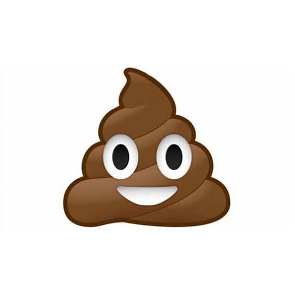 Poop Emoji Edible 7.5" Round Cake Topper Frosting sheet