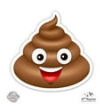 thumbnail image 1 of Poop Emoji Smiling - 12" Vinyl Sticker Waterproof Decal, 1 of 1