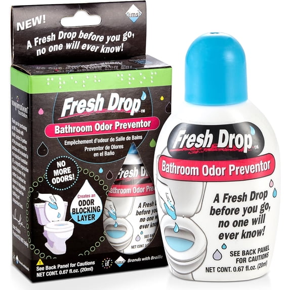 Poop Odor Eliminator, Toilet One Drop Deodorizer, Spray, Air Freshener 0.67 Fl Oz Each, 3 Pack