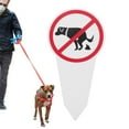 thumbnail image 1 of No Poop and Pee Dog Sign, Keep Dogs off The Lawn, 6"x12", Heavy Duty Integrated Ground Stakes, Indoor/Outdoor Use, Dog Urine Kills Plants, Stop Dogs From Pooping or Peeing on Your Lawn, Politely, 1 of 9