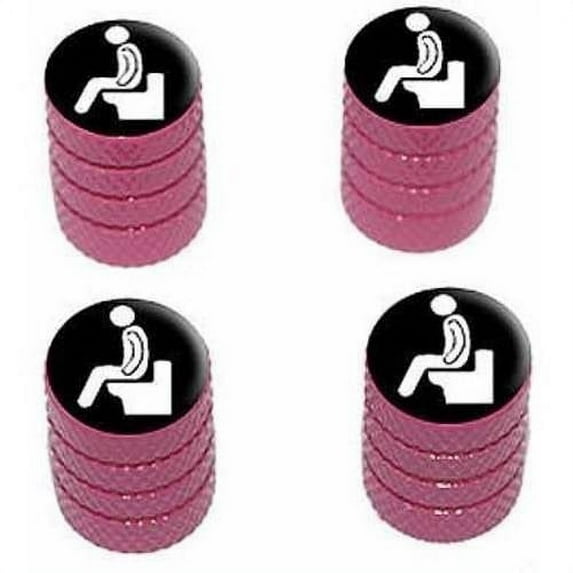 Poop Pooping Tire Rim Wheel Aluminum Valve Stem Caps, Multiple Colors