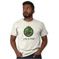 thumbnail image 1 of Poop Short Sleeve T-Shirt Tees Tshirts Life is Crap Flower Classic Logo Ironic, 1 of 2