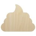 thumbnail image 1 of Poop Symbol Emoticon Solid Wood Shape Unfinished Piece Cutout Craft DIY Projects - 6.25 Inch Size - 1/8 Inch Thick, 1 of 7