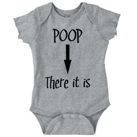 Poop There Is Funny Tag Team Song Romper Boys or Girls Infant Baby Brisco Brands 12M