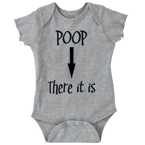 Poop There Is Funny Tag Team Song Romper Boys or Girls Infant Baby Brisco Brands 12M